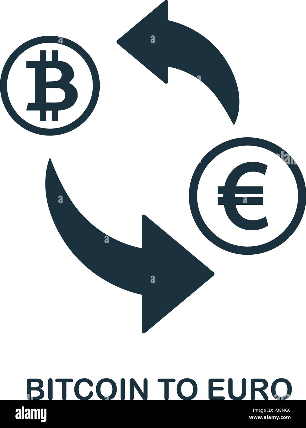 Bitcoin Euro Symbol. Mobile App, Druck, Web site Symbol. Einfaches Element  singen. Monochrome Bitcoin Euro Symbol Abbildung Stock-Vektorgrafik - Alamy