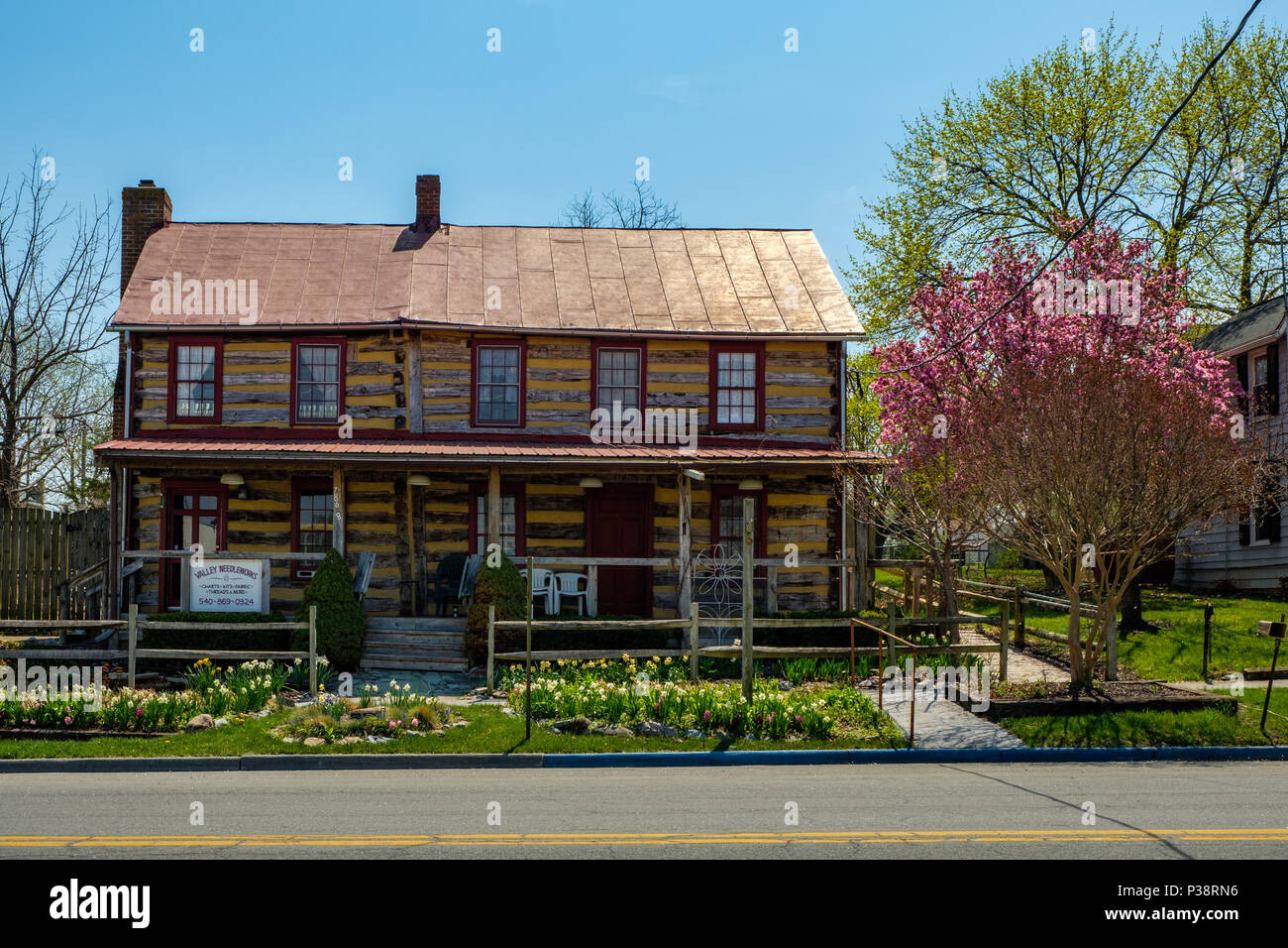 Tal Needleworks, 7969 Main Street, Middletown, Virginia Stockfoto