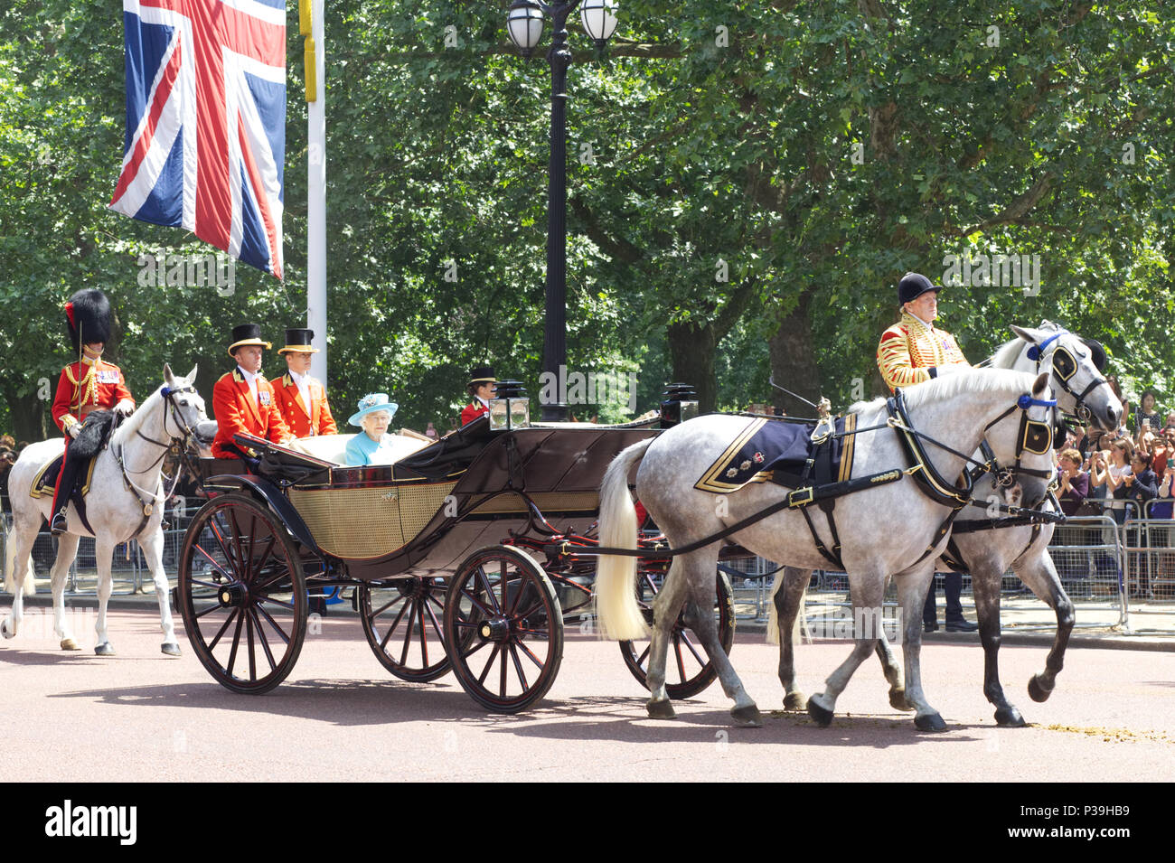 Ihre königliche Hoheit, Queen Elizabeth 11, die Farbe Stockfoto