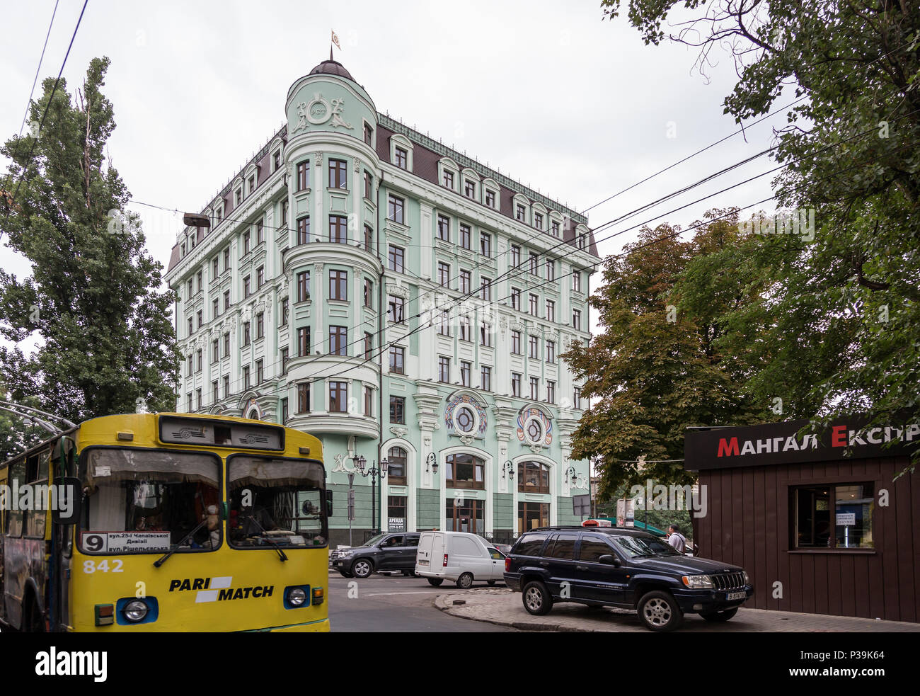 Odessa, Ukraine, alte Gebäude aus den frühen Tagen Stockfoto