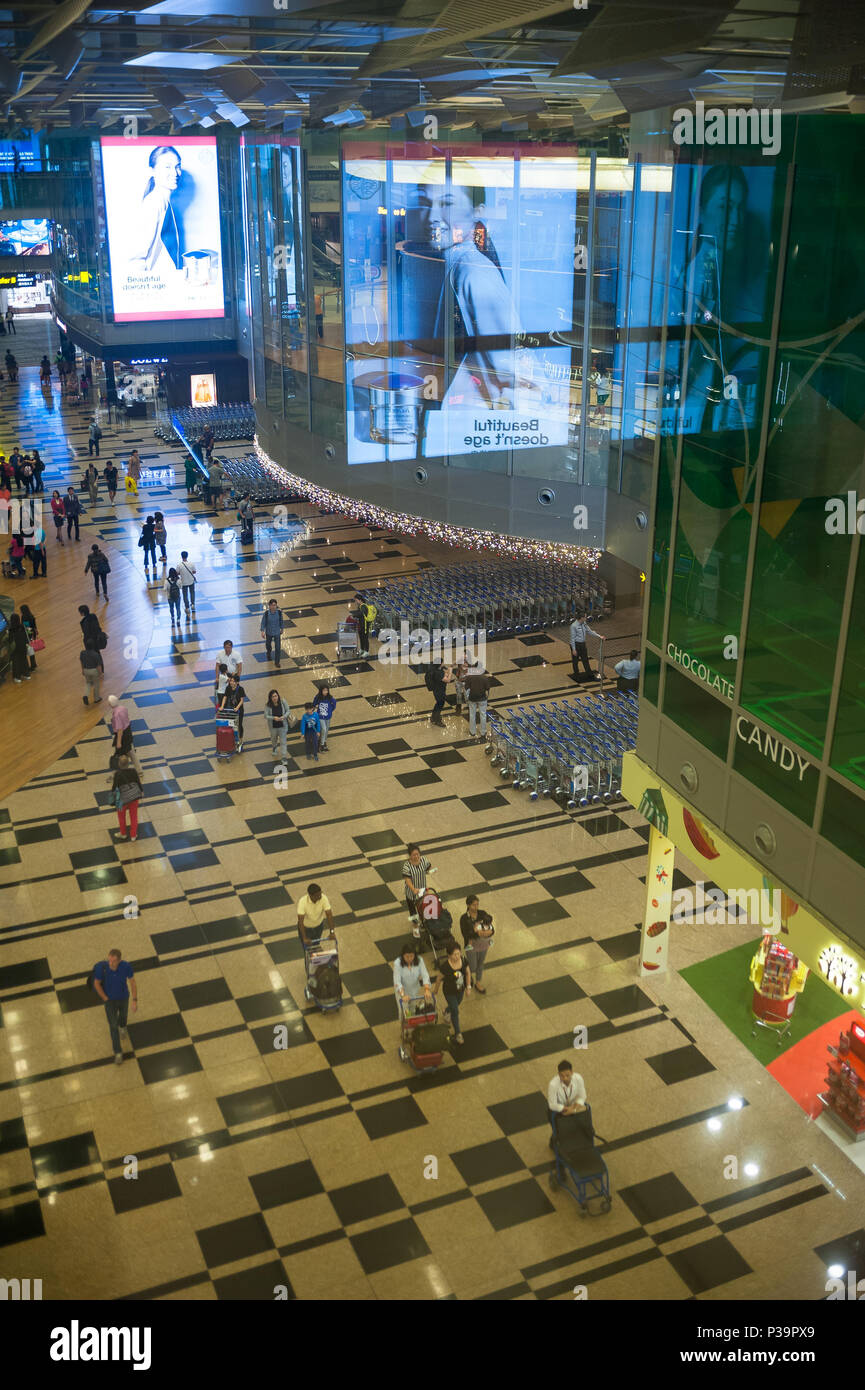 Singapur, Republik Singapur Changi Airport Terminal 3 Stockfoto