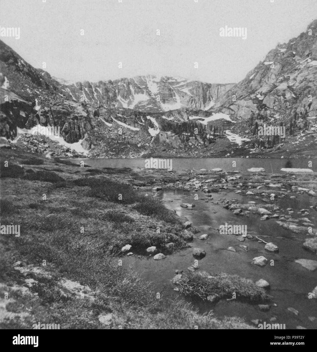 . Chicago Lake, in der Nähe von Georgetown. Alternative Titel: Blick in den Rocky Mountains in Colorado. 162. Erstellt: 1870. Abdeckung: [1870]. Quelle Impressum: New York: E. und H. T. Anthony, 1870?-1875?. Digitale Element veröffentlicht 2-16-2006; 2-13-2009 aktualisiert. 63 Chicago Lake, in der Nähe von Georgetown (William Henry Jackson), 1873 (rechts Erntegut) Stockfoto
