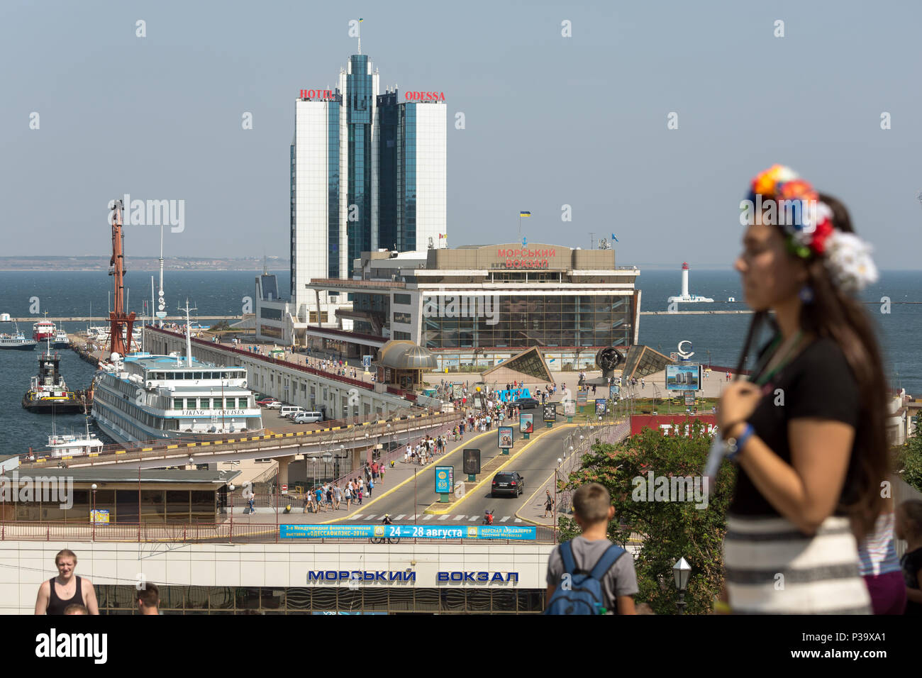 Odessa, Ukraine, die Fähre im Hafen Stockfoto