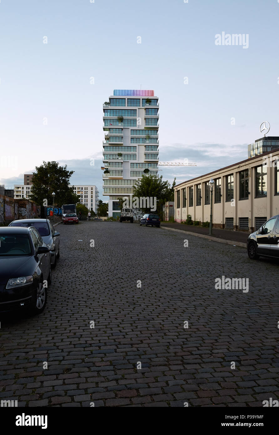 Berlin, Deutschland, Ansicht der Wohnturm Wohnebenen Stockfoto