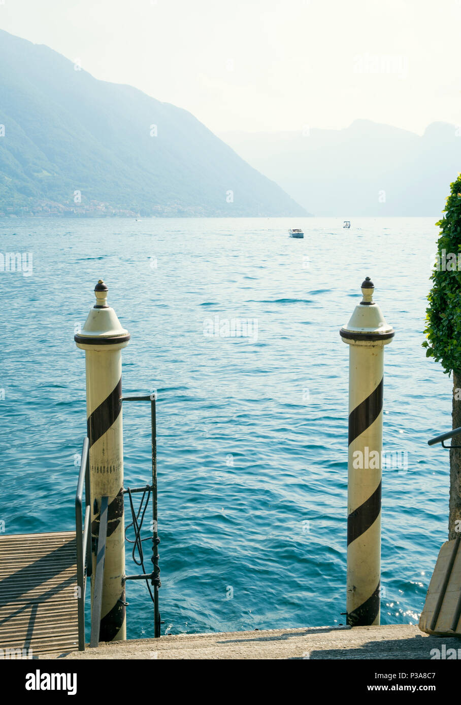 Der Comer See in Italien Stockfoto