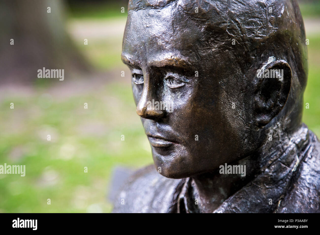 Alan Turing Mahnmal im Sackville Park in Manchester, Großbritannien Stockfoto