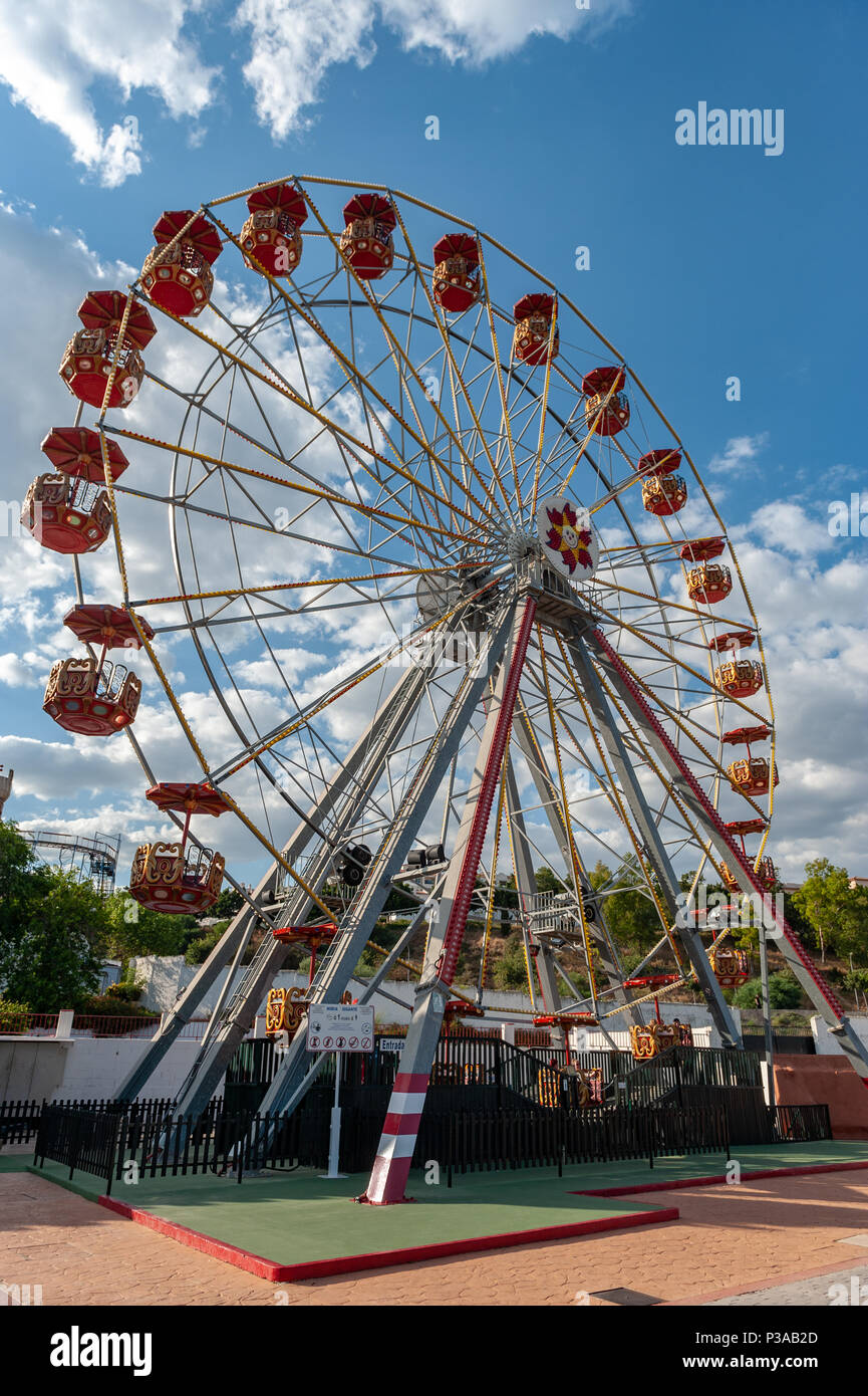 Riesenrad auf Tivoli World, Avenida del Tivoli, Benalmádena, Spanien Stockfoto