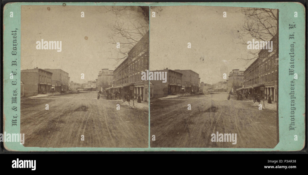 176 Blick nach Westen, Main Street, Waterloo, N.Y, Herr &Amp; Frau C.V.D. Cornell Stockfoto