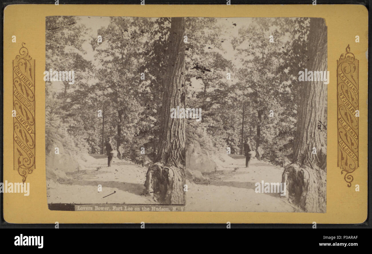177 Liebhaber Bower, Fort Lee auf dem Hudson, N.Y, nach Kontinent Stereoscopic Company Stockfoto