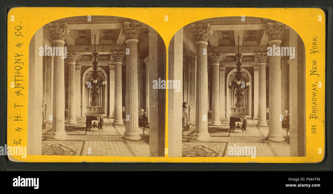 . Marmorsaal. Alternative Titel: Blick auf die Stadt in Washington, D.C., Nr. 8378. Erstellt: 1860-1880. Abdeckung: 1860-1880. Quelle Impressum: 1860?-1880?. Digitale Element veröffentlicht 1-25 2006; 2-13-2009 aktualisiert. 184 Marmorsaal, durch E.&amp; HT Anthony (Hart) Stockfoto