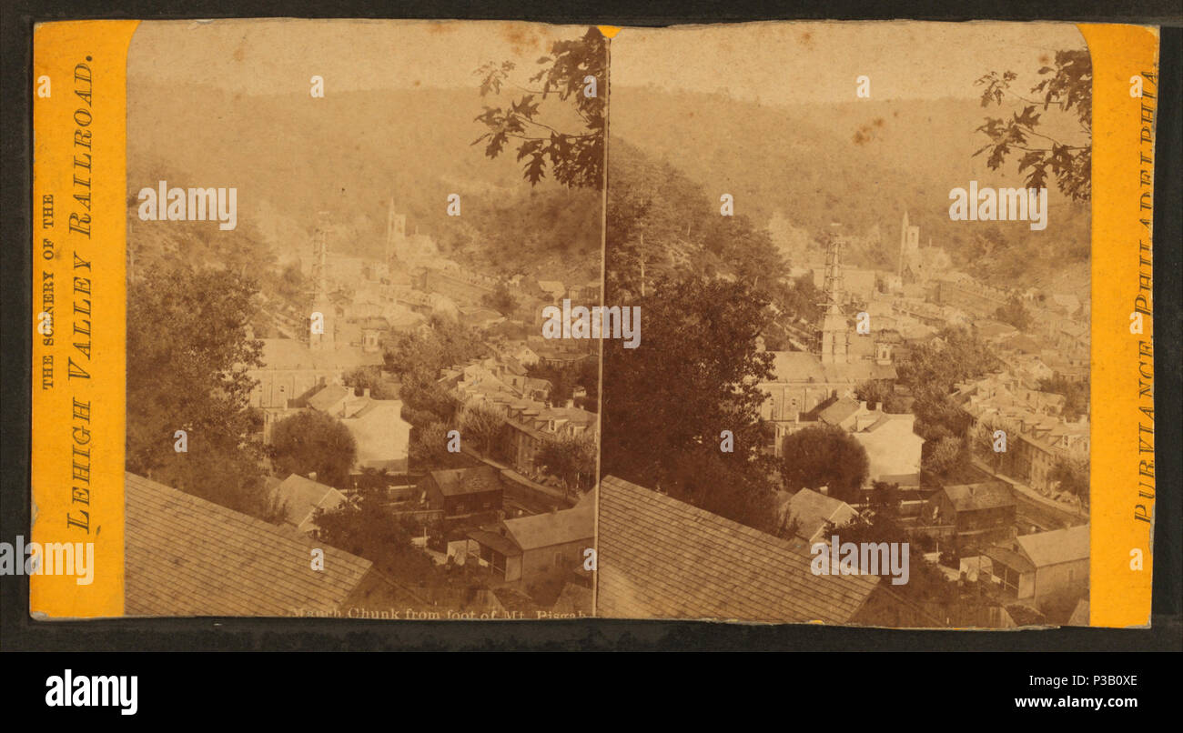 . Mauch Chunk, vom Fuß des Mt. Berge Pisga. Alternative Titel