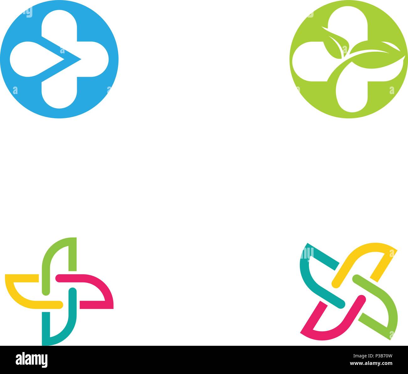 Gesundheit medizinische Logo template Vector Illustration Design Stock Vektor