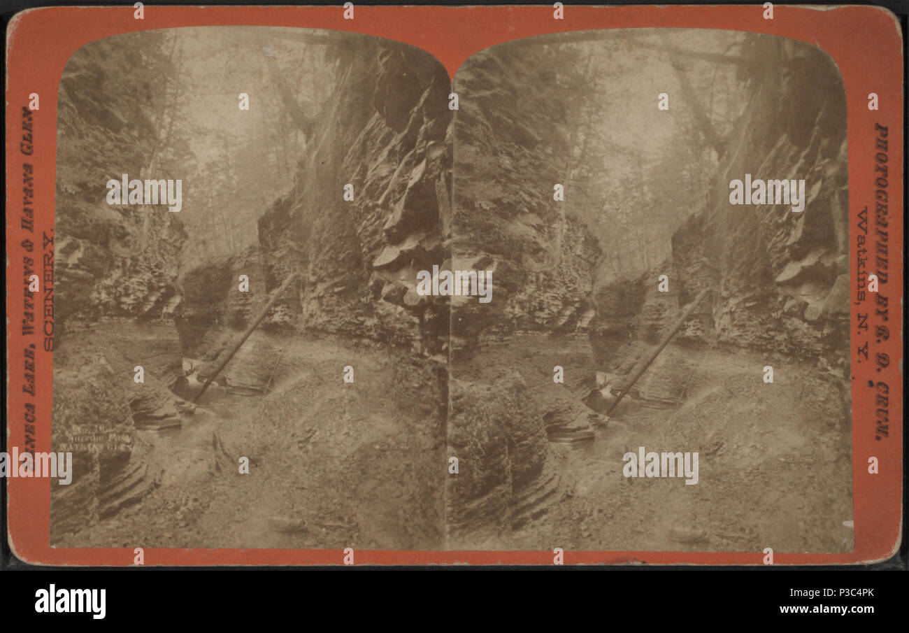 204 engen Pass, Watkins Glen, durch Crum, R.D., fl. 1870-1879 3 Stockfoto