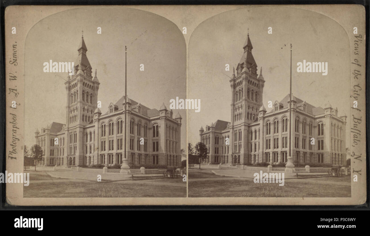 . Neue Stadt und der County Hall. Abdeckung: [1865?-1905?]. Quelle Impressum: [1865?-1905?]. Digitale Element veröffentlicht 00-11-2006; 2-11-2009 aktualisiert. 207 neue Stadt und der County Hall, durch A. W. Simon 2. Stockfoto