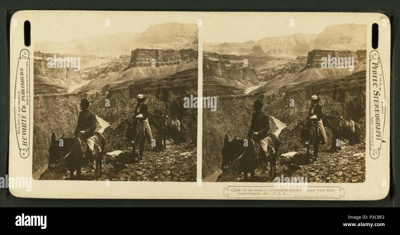 . An der Schwelle zu einer ungeheuren Abgrund, Grand View Trail, Grand Canyon, Ariz., U. S. A., alternative Titel: "Perfec' Stereograph. Abdeckung: 186 -?-192-?. Quelle Impressum: 186 -?-192-?. Digitale Element veröffentlicht 6-14 2006; 2-12-2009 aktualisiert. 222 An der Schwelle einer gewaltigen Abgrund, Grand View Trail, Grand Canyon, Ariz., US A, von Robert N. Dennis Sammlung von stereoskopische Ansichten 2. Stockfoto . An der Schwelle zu einer ungeheuren Abgrund, Grand View Trail, Grand Canyon, Ariz., U. S. A., alternative Titel: "Perfec' Stereograph. Abdeckung: 186 -?-192-?. Quelle Impressum: 186 -?-192-?. Digitale Element veröffentlicht 6-14 2006; 2-12-2009 aktualisiert. 222 An der Schwelle einer gewaltigen Abgrund, Grand View Trail, Grand Canyon, Ariz., US A, von Robert N. Dennis Sammlung von stereoskopische Ansichten 2. Stockfoto