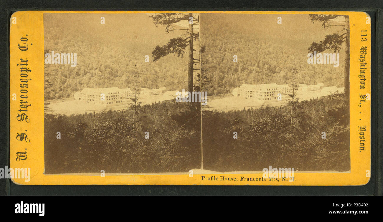 . Profil Haus, Franken Mts., N.H. Erstellt: Ca. 1875. Abdeckung: [Ca. 1875]. Digitale Element veröffentlicht 4-12 2006; Aktualisiert im 6-25 2010. 244 Profil Haus, Franken Mts., N. H, durch US-stereoskopische Co. Stockfoto