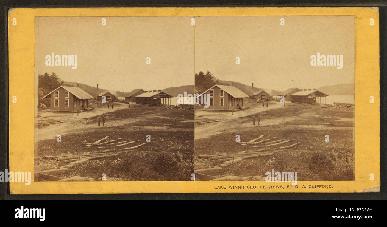 248 Rail Road Crossings, Alton Bay, N. H, von Clifford, D. A., d. 1889 Stockfoto