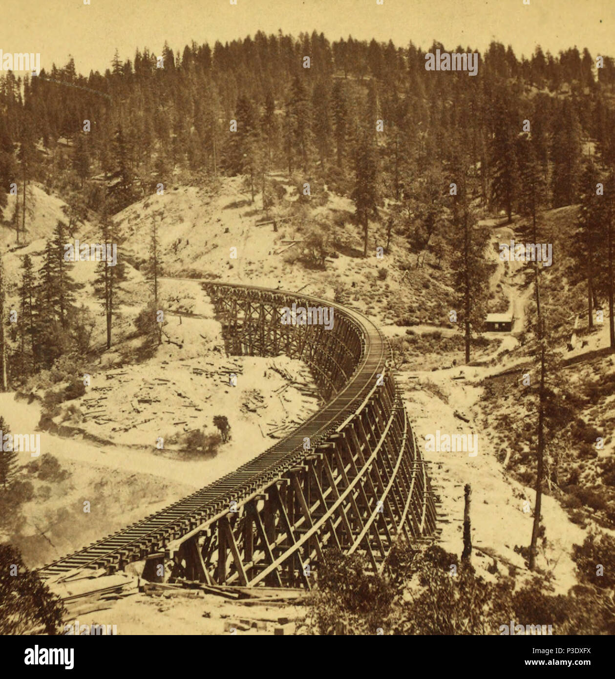 . Geheime Stadt, Gestell aus dem Westen, Länge 1.100 Fuß. Abdeckung: 1866?-1872?. Quelle Impressum: San Francisco: C. E. Watkins, 1866?-1872?. Digitale Element veröffentlicht 00-11-2006; aktualisierte7-22-2008. 267 geheime Stadt, Gestell aus dem Westen, Länge 1.100 Fuß, durch Watkins, Carleton E., 1829-1916 (7/8) Stockfoto