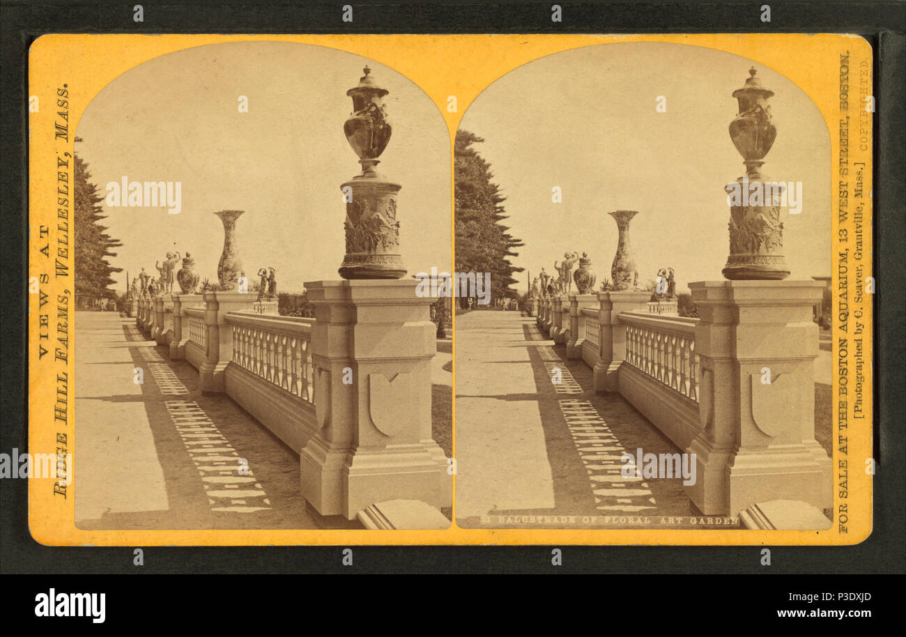 28 Balustrade von floralen Kunst Garten, von getchell Bros. Stockfoto