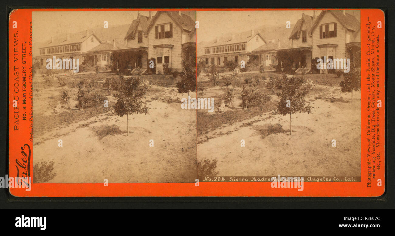 . Sierra Madre Villa, Los Angeles Co., Cal. Alternative Titel: Pacific Coast Blick, nein. 204. Erstellt: Ca. 1875. Reichweite: Ca. 1875. Digitale Element veröffentlicht 6-30 2005; 2-12-2009 aktualisiert. 271 Sierra Madre Villa, Los Angeles Co., Cal, von Taber, I. W. (Jesaja West), 1830-1912 Stockfoto . Sierra Madre Villa, Los Angeles Co., Cal. Alternative Titel: Pacific Coast Blick, nein. 204. Erstellt: Ca. 1875. Reichweite: Ca. 1875. Digitale Element veröffentlicht 6-30 2005; 2-12-2009 aktualisiert. 271 Sierra Madre Villa, Los Angeles Co., Cal, von Taber, I. W. (Jesaja West), 1830-1912 Stockfoto