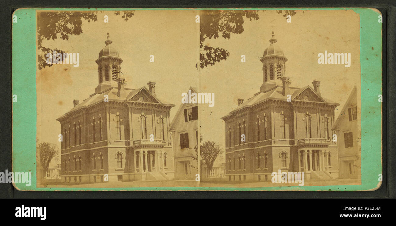 276 Somerset Court House, Skowhegan, Maine. Errichtet Und nach Somerset County präsentiert, von Hon. Abner Coburn, A.D. 1873, S.S. Vose &Amp; Co. Stockfoto
