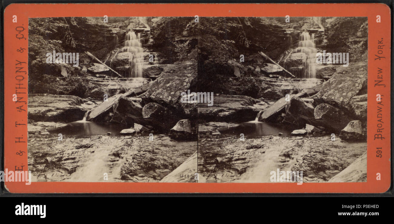 301 Die Bastion Fallen, Kauterskill Glen, in der Nähe der Laurel House, von E.&amp; HT Anthony (Hart) Stockfoto
