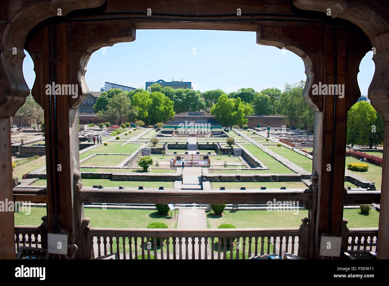 Garten von Shaniwar Wada Palace, Pune, Indien Stockfoto