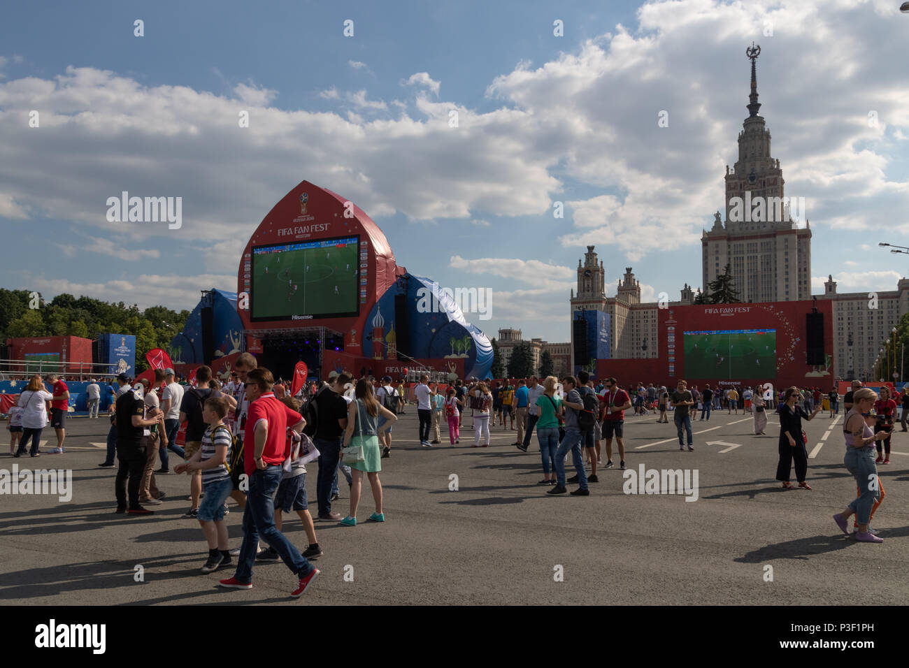 FIFA WM 2018 Moskau, Russland Stockfoto