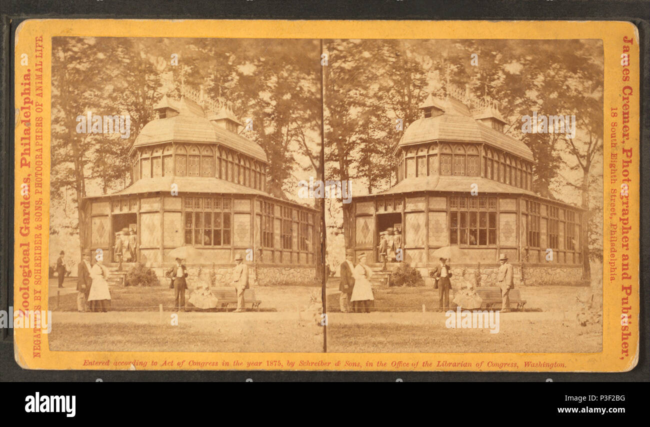 314 Das Affenhaus, von Cremer, James, 1821-1893 Stockfoto