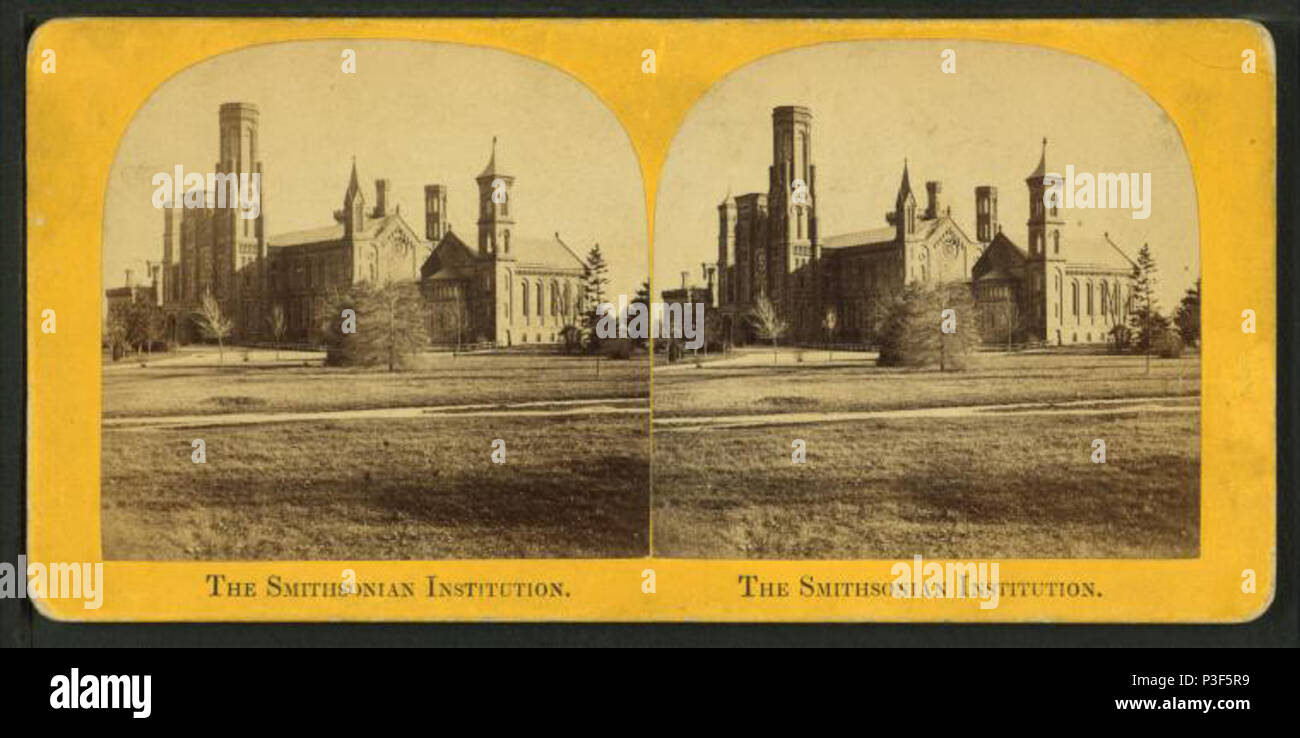 . Die Smithsonian Institution. Abdeckung: 1859?-1920?. Quelle Impressum: 1859?-1920?. Digitale Element veröffentlicht 12-1-2005; 2-12-2009 aktualisiert. 321 Die Smithsonian Institution, die von Bell & Amp; Br. (Washington, D.C.) Stockfoto