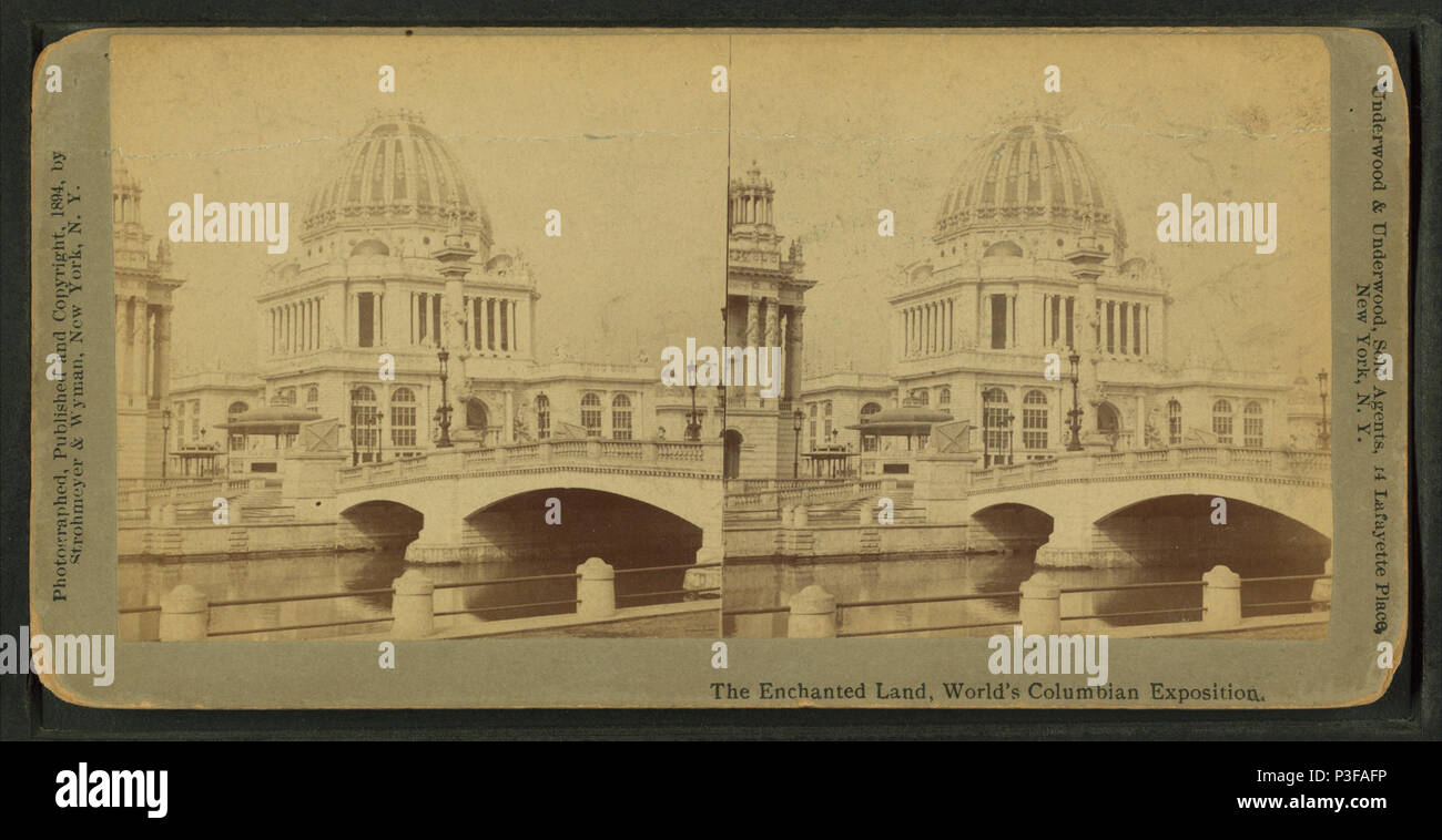 306 Das verzauberte Land, World's Columbian Exposition, durch Strohmeyer & Amp; Wyman Stockfoto