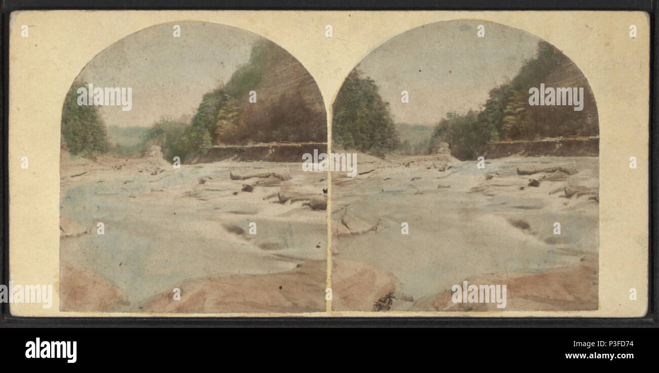 313 Die unteren Fallen, durch New York stereoskopische Co. Stockfoto
