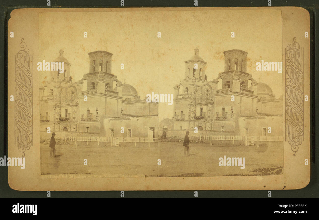 316 Der Old Mission San Xavier, Arizona, nach Kontinent Stereoscopic Company Stockfoto