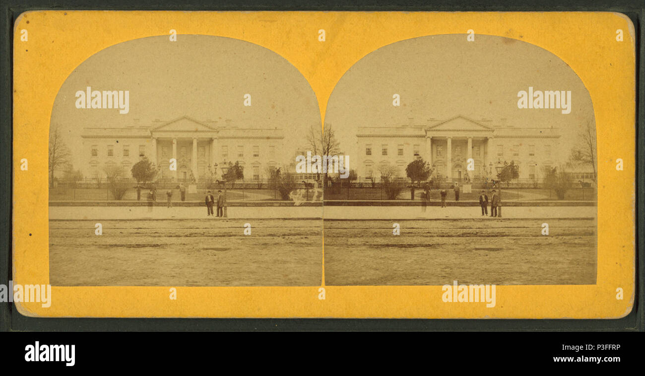 . Der Präsident Haus. Erstellt: 1867-1889. Abdeckung: 1867-1889. Quelle Impressum: 1867-1889?. Digitale Element veröffentlicht 9-15 2005; 2-12-2009 aktualisiert. 318 Der Präsident Haus, das von der Bell&amp; Br. (Washington, D.C.) 6. Stockfoto
