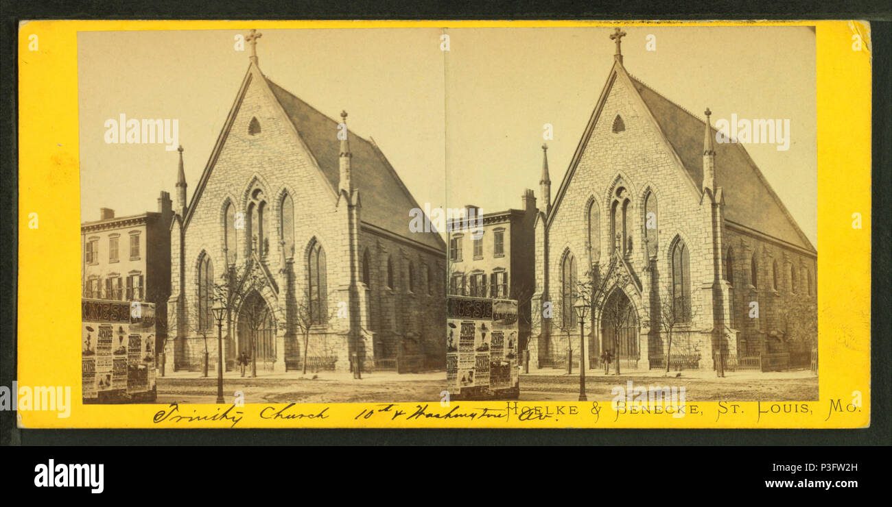 332 Trinity Church, 10. und der Washington Ave, durch Hoelke &Amp; Benecke Stockfoto