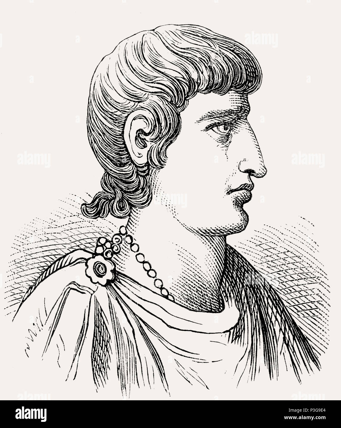 Konstantin II., römischer Kaiser von 337 bis 340 Stockfoto
