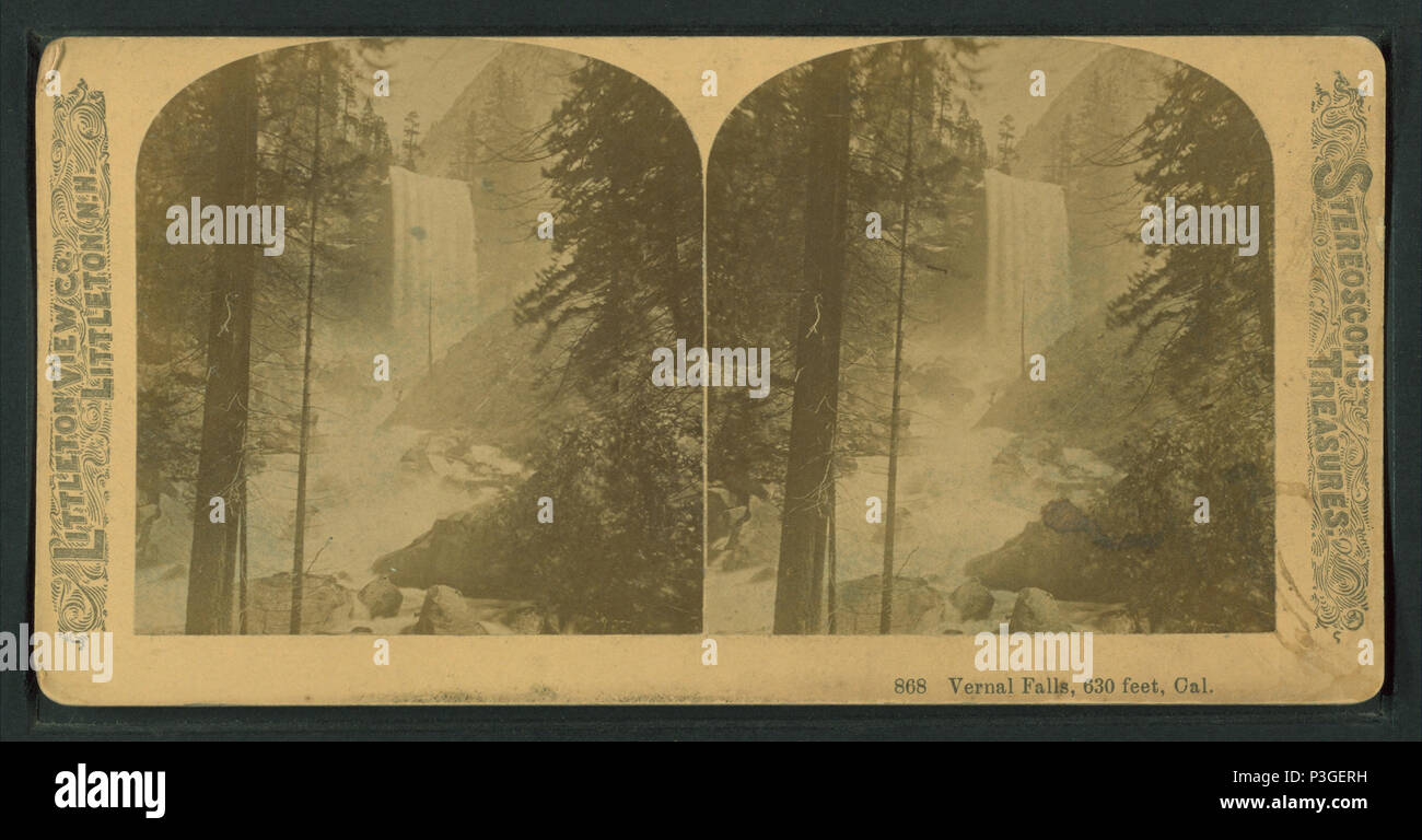 342 Vernal Falls, 630 Meter. Cal, von Littleton, Co.4 Stockfoto