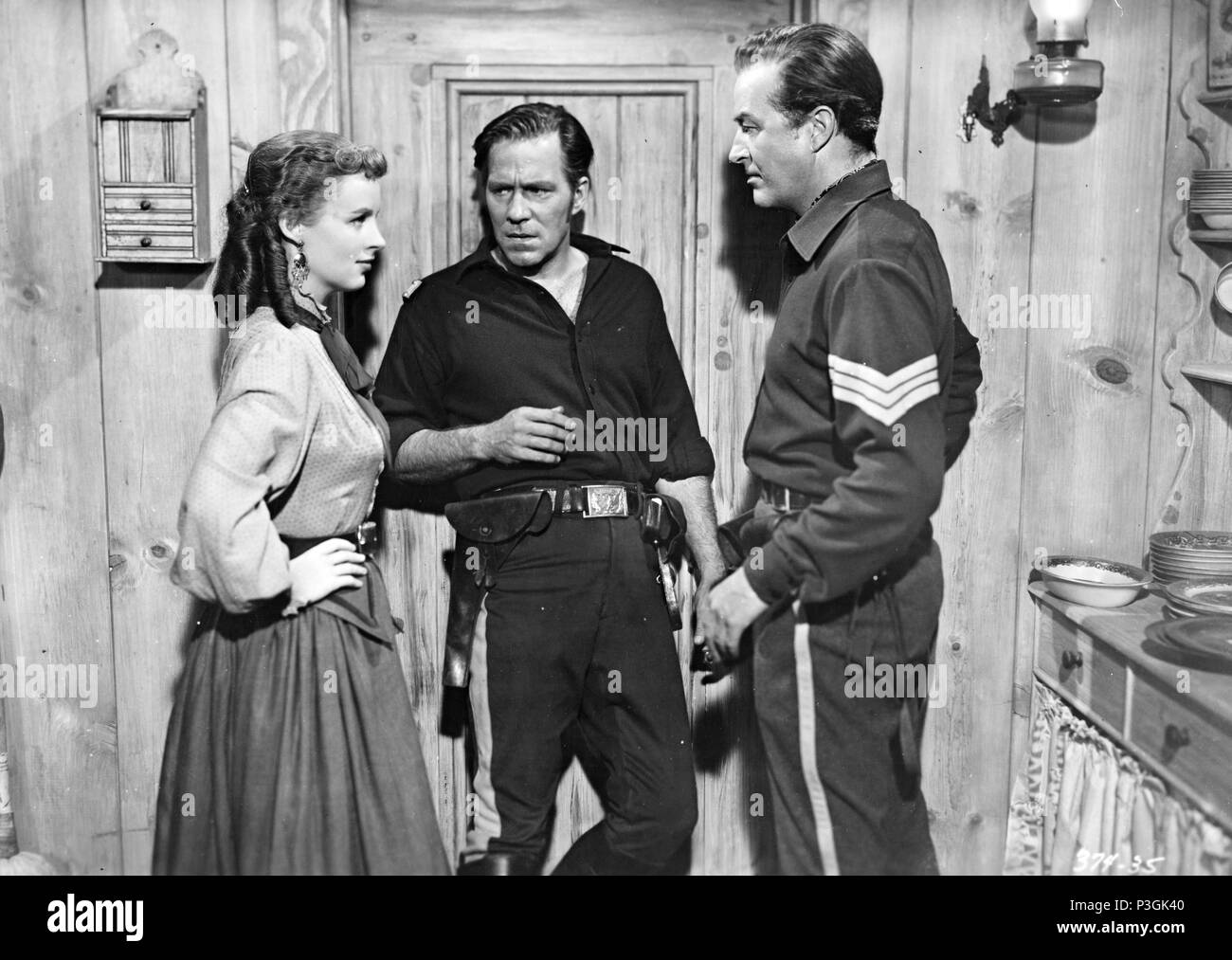Original Film Titel: BÜGELHÖRNER am Nachmittag. Englischer Titel: BÜGELHÖRNER am Nachmittag. Regisseur: ROY ROWLAND. Jahr: 1952. Stars: HUGH MARLOWE; RAY MILLAND; HELENA CARTER. Quelle: WARNER BROTHERS/Album Stockfoto