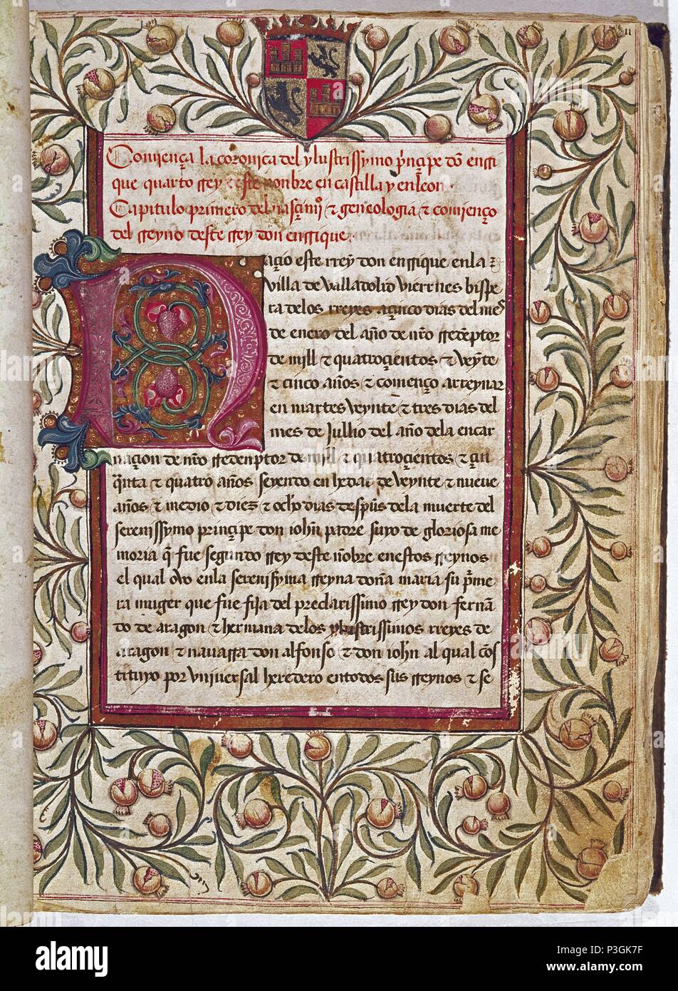 CRONICA DE ENRIQUE IV DE CASTILLA - MS2573 - SIGLO XV. Autor ... CRONICA DE ENRIQUE IV DE CASTILLA - MS2573 - SIGLO XV. Autor ...