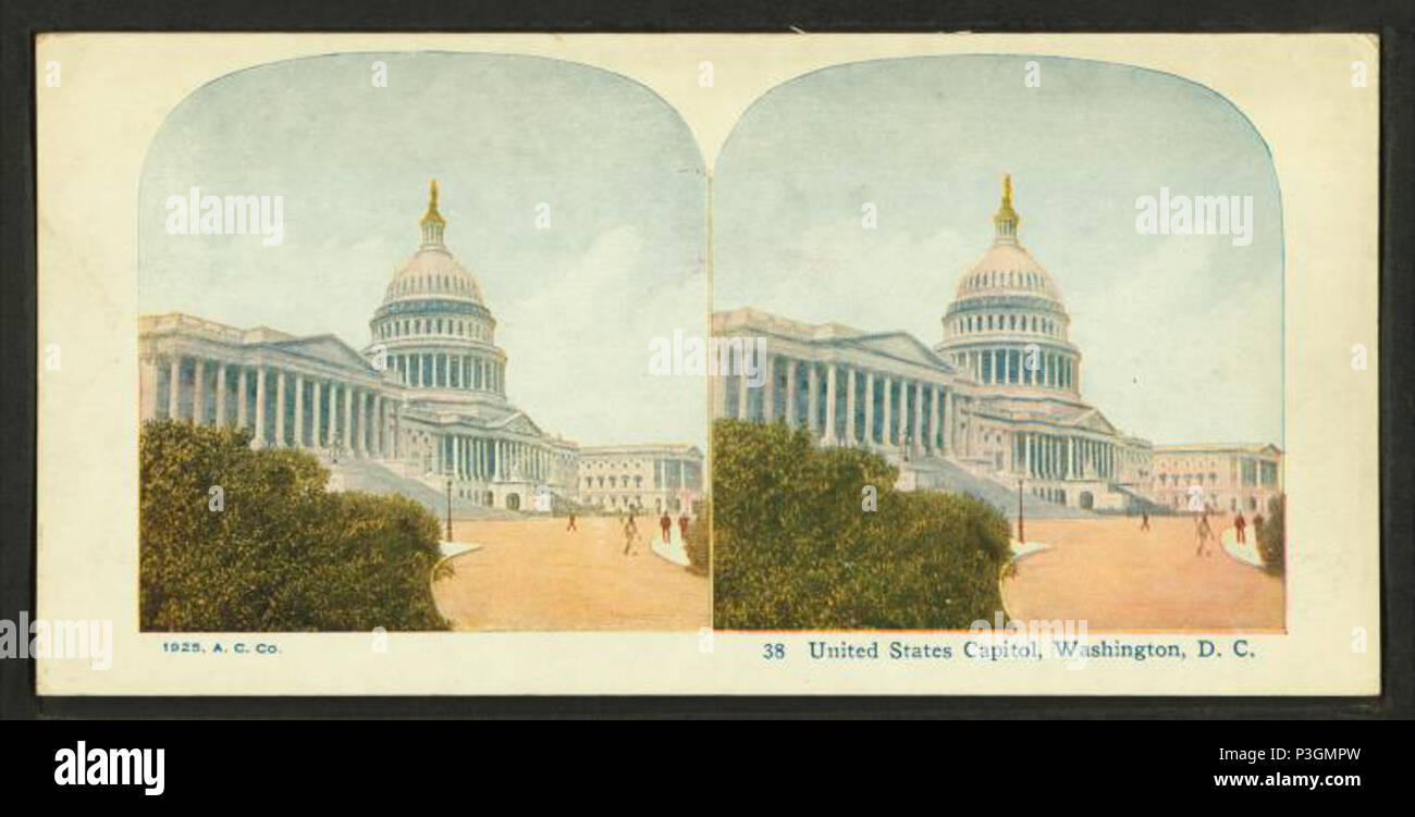 . United States Capitol, Washington, D.C.. Erstellt: 1898-1925. Abdeckung: 1898-1925. Quelle Impressum: 1898?-1925?. Digitale Element veröffentlicht 1-25 2006; 2-13-2009 aktualisiert. 338 United States Capitol, Washington, D.C., A.C. Co. Stockfoto