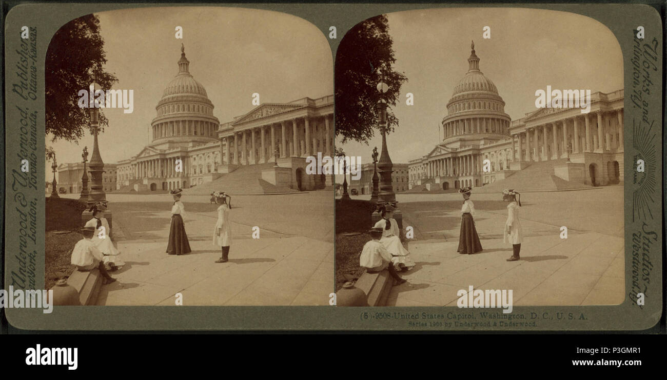 338 United States Capitol, Washington, D.C, von Underwood&amp; Underwood Stockfoto