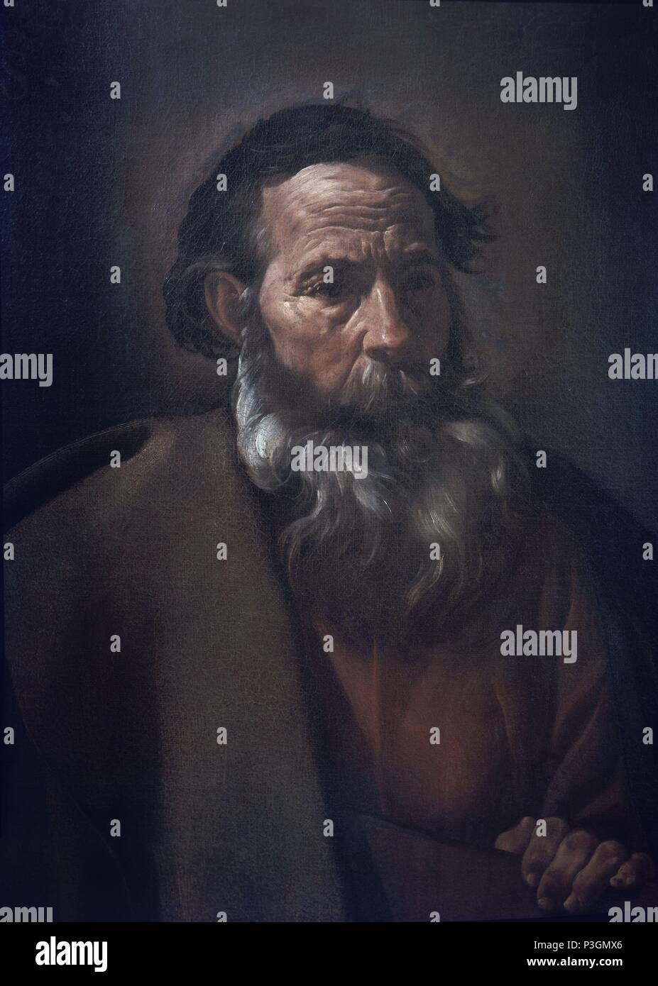 Spanish School. Saint Paul. San Pablo. 17. Jahrhundert. Barcelona, Museum der Schönen Künste von Catalunya. Autor: Diego Velázquez (1599-1660). Lage: Museu Nacional d'Art de Catalunya, Barcelona, Spanien. Stockfoto