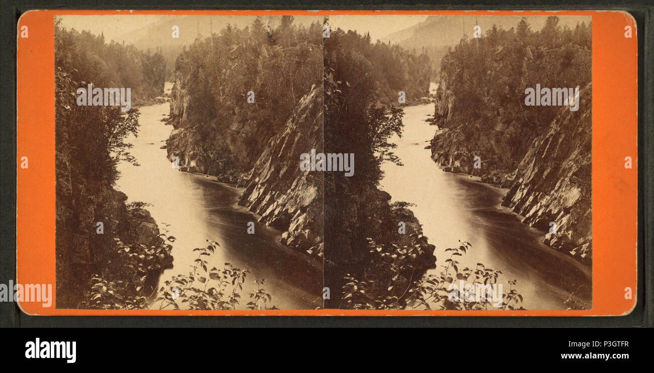 347 Blick von der Klippe, (Ripogenus fällt), Hinds, A.L., fl. 1870-1879 Stockfoto