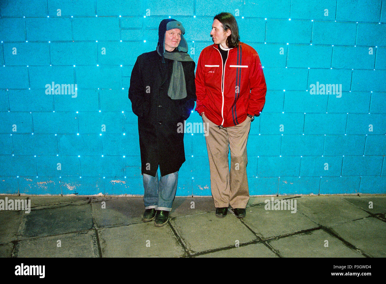 Guy Chadwick und Terry Bickers vom House of Love, fotografiert am South Bank März 2005, London, England, Großbritannien. Stockfoto