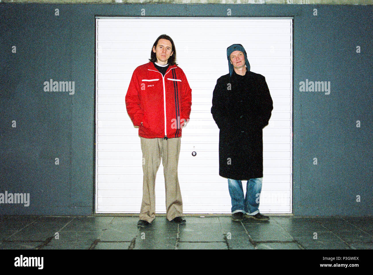 Guy Chadwick und Terry Bickers vom House of Love, fotografiert am South Bank März 2005, London, England, Großbritannien. Stockfoto