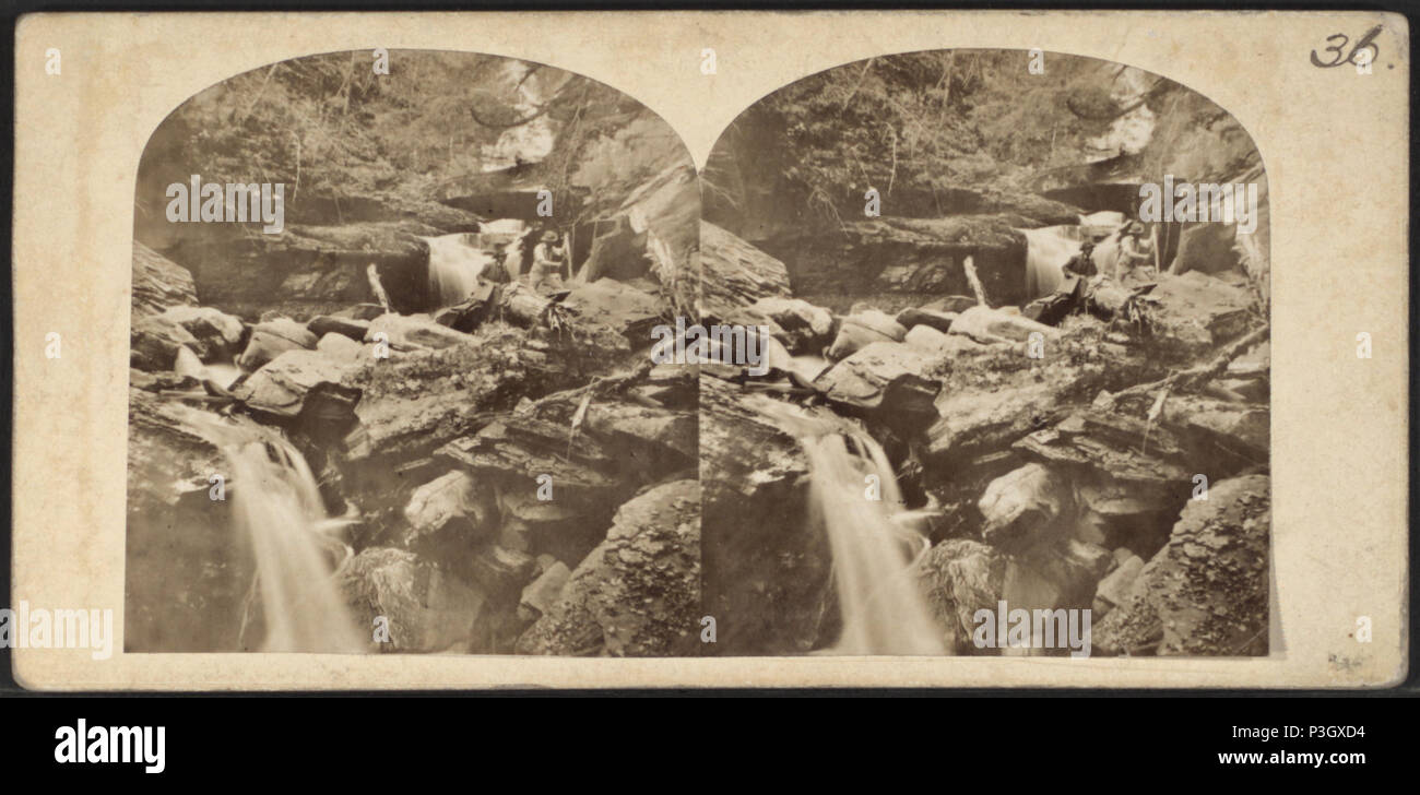 351 Blick in den Kauterskill Glen, Catskill Mountains, der durch die London Stereoscopic View Co. Stockfoto