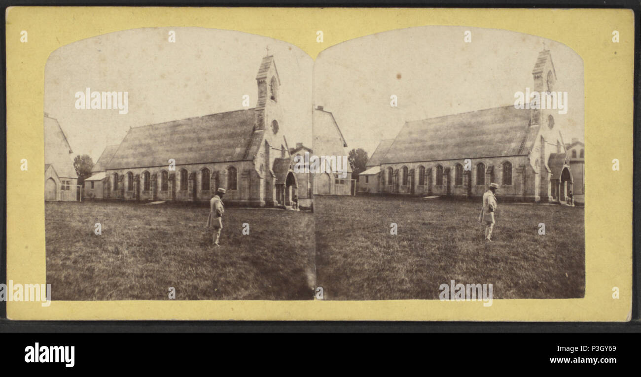 353 Blick auf die Kirche, Elizabeth, N.J, von Robert N. Dennis Sammlung von stereoskopische Ansichten Stockfoto