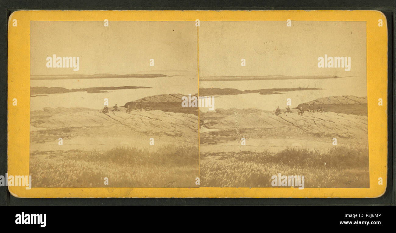. Anzeigen von Menschen, die auf Felsen in der Nähe eines Gewässers. Digitale Element veröffentlicht 6-30 2005; 2-13-2009 aktualisiert. 363 Anzeigen von Menschen, die auf Felsen in der Nähe eines Gewässers, von Robert N. Dennis Sammlung von stereoskopische Ansichten Stockfoto