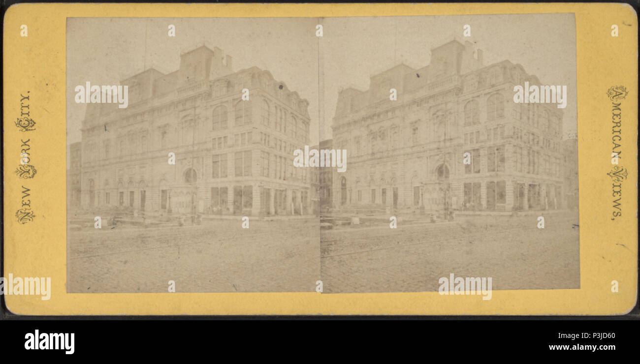 . Booth's Theater. Alternative Titel: Amerikanische Ansichten, New York City. Abdeckung: 1870?-1895?. Digitale Element veröffentlicht 4-12 2006; Aktualisiert im 6-25 2010. 40 Booth's Theater, von Robert N. Dennis Sammlung von stereoskopische Ansichten 5. Stockfoto