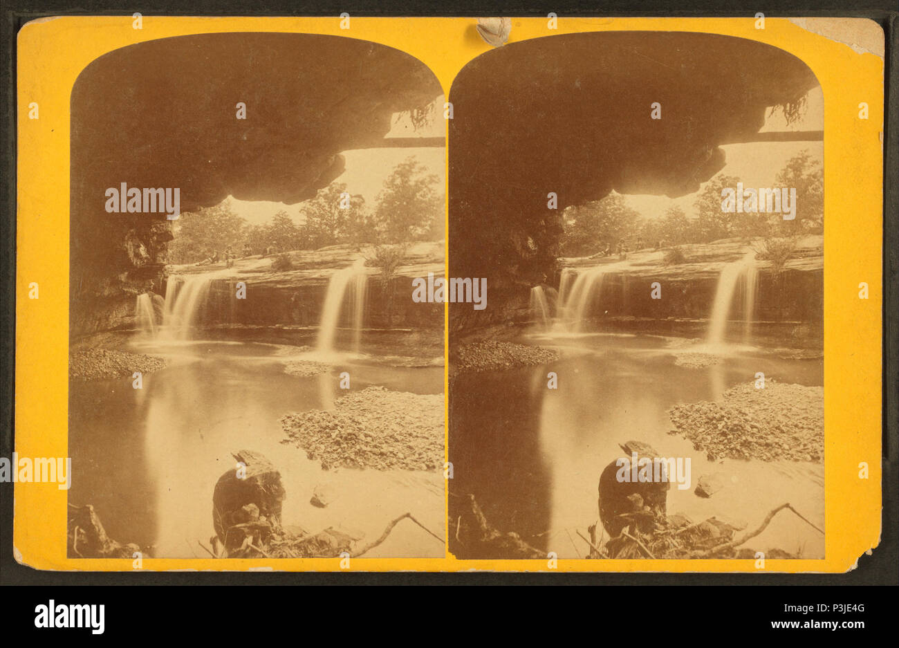 . Blick auf die Wasserfälle. Abdeckung: 1863?-1885?. Quelle Impressum: 1863?-1885?. Digitale Element veröffentlicht 4-12 2006; Aktualisiert im 2-23 2010. 367 Blick auf die Wasserfälle, von Robert N. Dennis Sammlung von stereoskopische Ansichten 2. Stockfoto